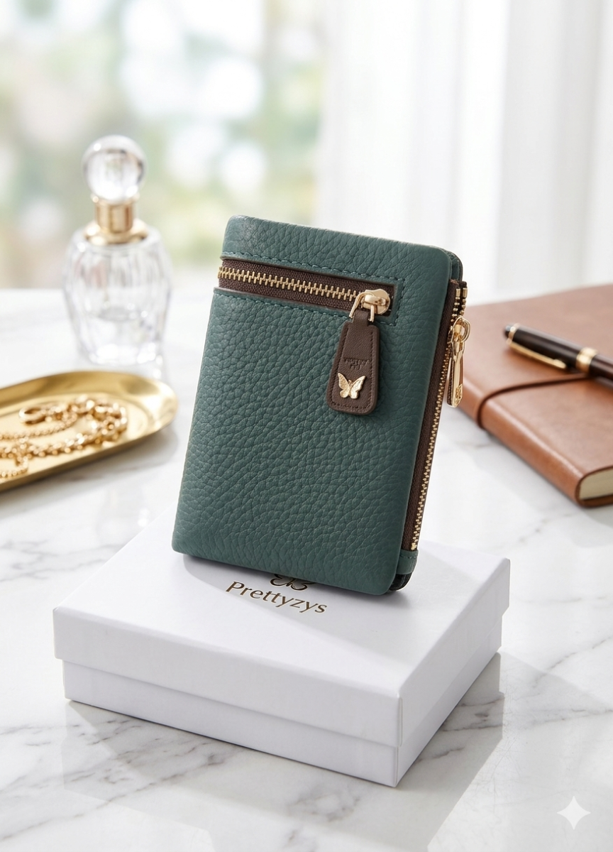 Billetera flexible verde